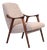 Mid-Century Teak and Bouclé Tenor Armchair from Møre Lenestolfabrikk, 1960s For Sale