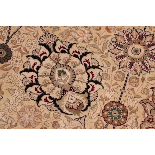 Elegant Pak-Persian Beige/Red Wool Rug - 8'0'' X 10'2'' For Sale - Image 4 of 9