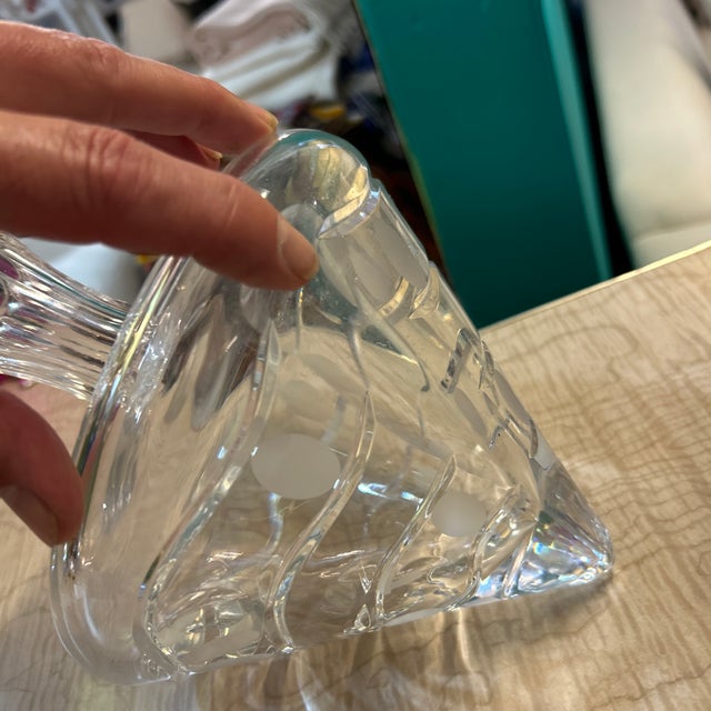 Crystal Decanter Top Resting Flat and Matching Stopper For Sale - Image 10 of 12