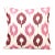 Handwoven Pink Ikat Pillow Cover For Sale