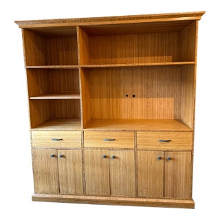 Custom Design Bamboo Kitchens Media Display Cabinet For Sale