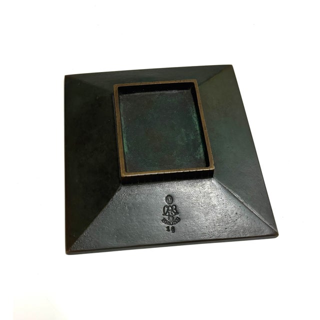Art Deco Ashtray by Jacob Ängman for Gab Brons, 1930s For Sale - Image 3 of 9