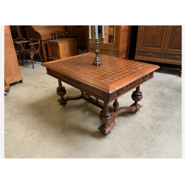 Antique Extendable Table, 1910 For Sale - Image 3 of 13