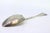 Metal Rice and Serving Spoon in Guilloche Silver with Monogram Card For Sale - Image 7 of 8