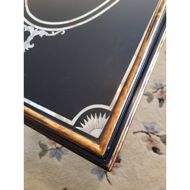 Ej Victor Tray Table - Hardwood Solids With Mother of Pearl Inlay and Gold Accents W/Original Documentation For Sale - Image 9 of 18
