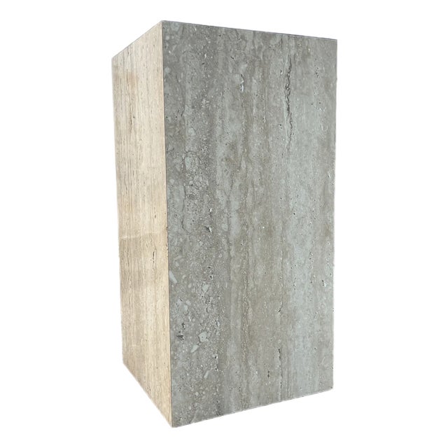 Postmodern Marbleized Laminated Pedestal. Circa 1980s For Sale