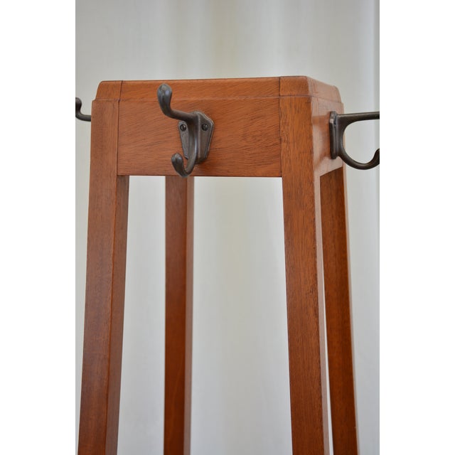 Mid-Century Modern Mahogany Coat Stand from G. W. Evans, England, 1962 For Sale - Image 11 of 18