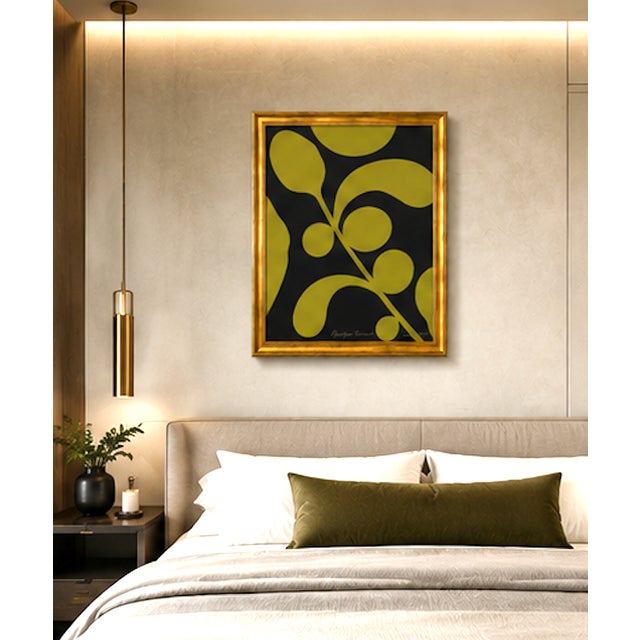 Night Bloom Abstract Painting, , Framed, by Bryan Boomershine For Sale - Image 9 of 9
