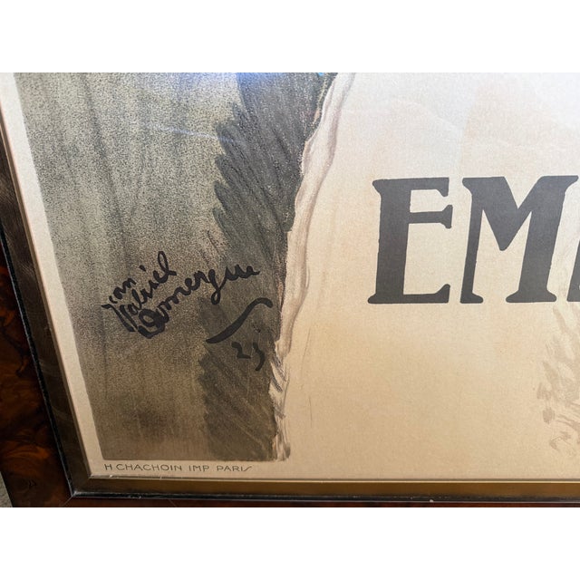 Ethan Allen Framed French Ballet Poster of Emmy Magliani For Sale - Image 11 of 18