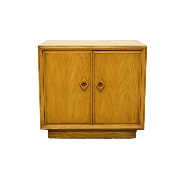 White of Mebane Contemporary Asian Inspired 26" Cabinet Nightstand 755-71 in Sand Finish For Sale - Image 11 of 11