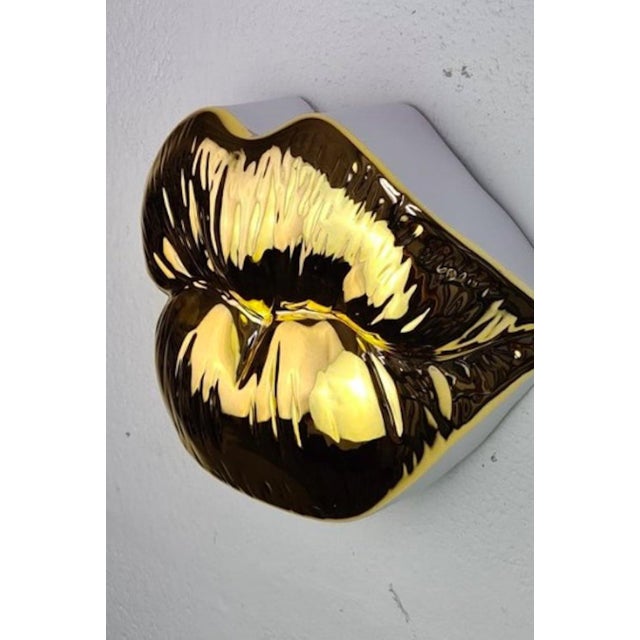 Contemporary Sagrasse, Kiss Gold, 2023, Resin and Marble Powder For Sale - Image 3 of 4