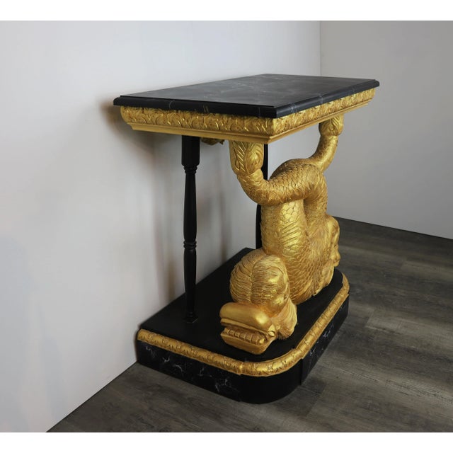 Rococo 19th Century Rococo Style Wall Table. Entrance Table, Console Table For Sale - Image 3 of 10