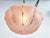 Etched and Pink Glass and Brass Pendant Light For Sale - Image 5 of 7