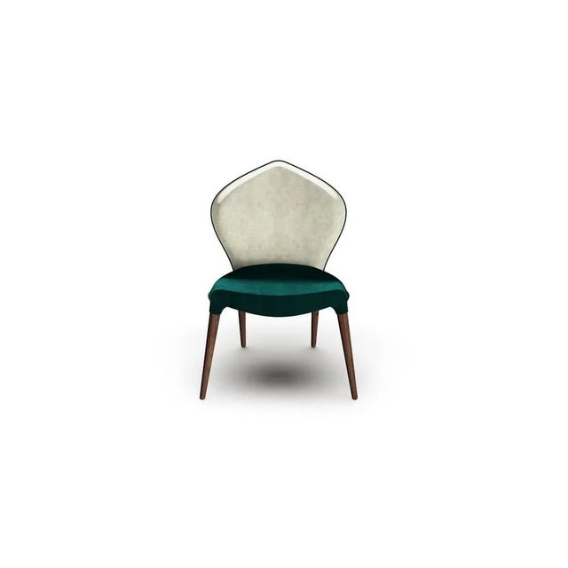 This chair will take your breath away and for sure make a statement for a contemporary dining room. Labeled by Maker