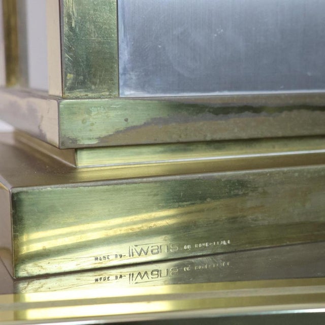 Black Liwans Roma Hollywood Regency Ottone Table Lamp Italian Design 1970s For Sale - Image 8 of 16