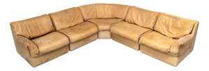 Modular Leather Lounge Sofa from Cor, 1970s, Set of 5