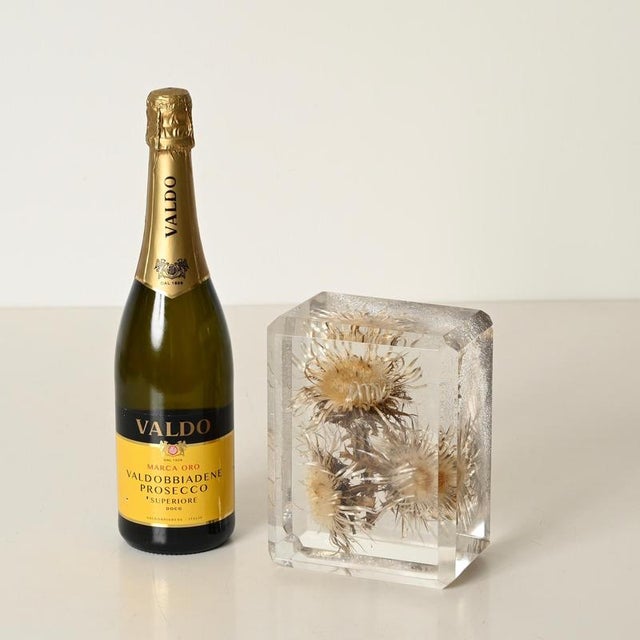 Beautiful and highly decorative acrylic glass sculpture or decorative paperweight entirely crafted in clear acrylic glass...