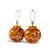 Mid-Century Modern Mid 20th Century Mid Century Modern Orange Drip Glaze Table Lamp - Pair For Sale - Image 3 of 7