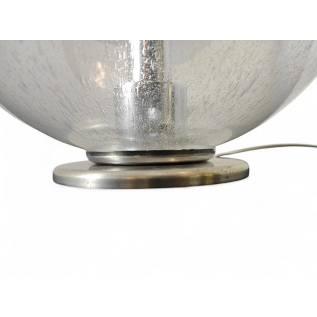 Vintage Glass Table Lamp, 1970s For Sale - Image 4 of 8