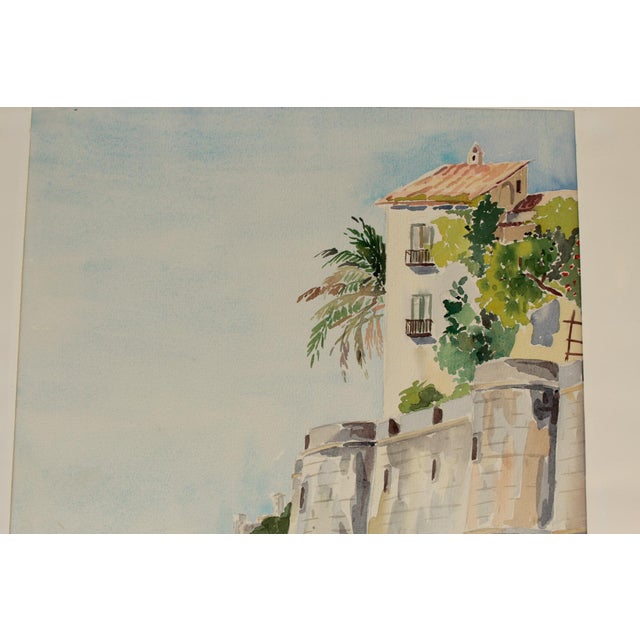 Minori, Italy, 1960, Watercolor on Paper For Sale - Image 4 of 9
