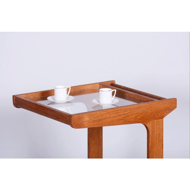 Restored midcentury Trolley. Revived Polish. Source: Czechia (Czechoslovakia) Period: 1960-1969 Material: Mahogany, Glass...
