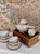 Metal Mid-Century Porcelain Tea Set from Edelstein Bavaria, 1930s, Set of 10 For Sale - Image 7 of 12