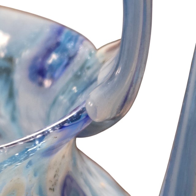 Antique Fratelli Toso Murano Matte Millefiori Murrine Handled Vase 6" For Sale - Image 10 of 15