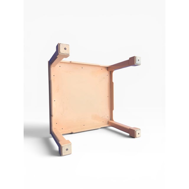 Vintage Peach Lacquer Chinoiserie Side Tables – Pair For Sale In Boston - Image 6 of 13