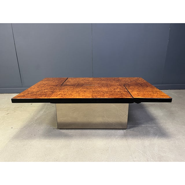 Vintage Burl Wood Bar Coffee Table by Paul Michel, 1970s For Sale - Image 13 of 13