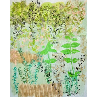 The Back Garden Boho Chic Acrylic Painting For Sale