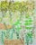 The Back Garden Boho Chic Acrylic Painting For Sale