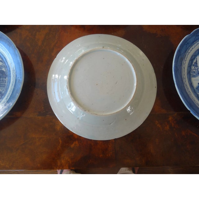 Early 18th Century 19th Century Chinese Export Canton Plates- Set of 6 For Sale - Image 5 of 6