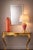 Late 20th Century Hollywood Regency Pink Fluted Ceramic & Brass Table Lamp With Linen Shade For Sale In Los Angeles - Image 6 of 11