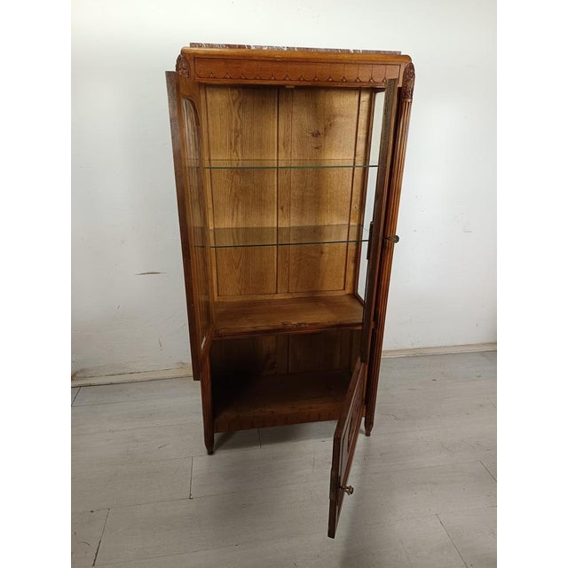 Art Deco Walnut Display Case, 1920s For Sale - Image 9 of 18