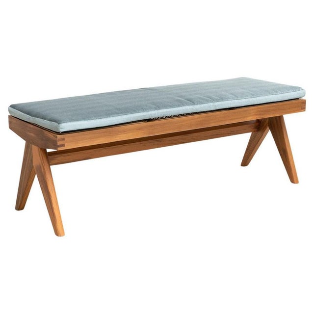 Model 057 Civil Bench with Cushion by Pierre Jeanneret for Cassina For Sale - Image 15 of 15
