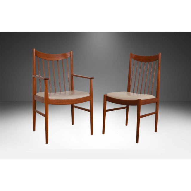 Mid-Century Modern 1960s Teak Dining Chairs Arne Vodder Sibast Mobler Model 422 Set of 10 For Sale - Image 3 of 12