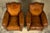 Art Deco 1920s French Art Deco Scalloped Back Cognac Leather Club Chairs – A Pair For Sale - Image 3 of 18