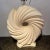 Mid-Century Modern Postmodern 1980s Ceramic Swirl Lamp For Sale - Image 3 of 6