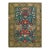 Alluring Rustic Tribal With Whimsical Geometric People and Animals Set of a Lovely Blue Background Antique Caucasian Rug For Sale