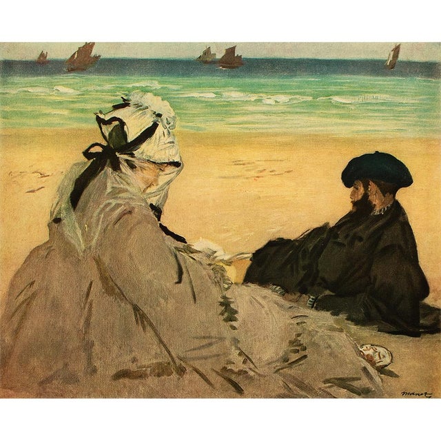 Sand 1953 After Edouard Manet "On the Beach" First Edition Full-Color Print For Sale - Image 8 of 8