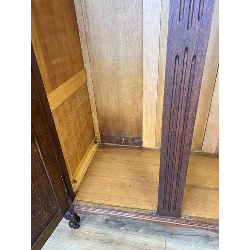 Vintage French Louis XVI Style Wardrobe in Oak For Sale - Image 10 of 13