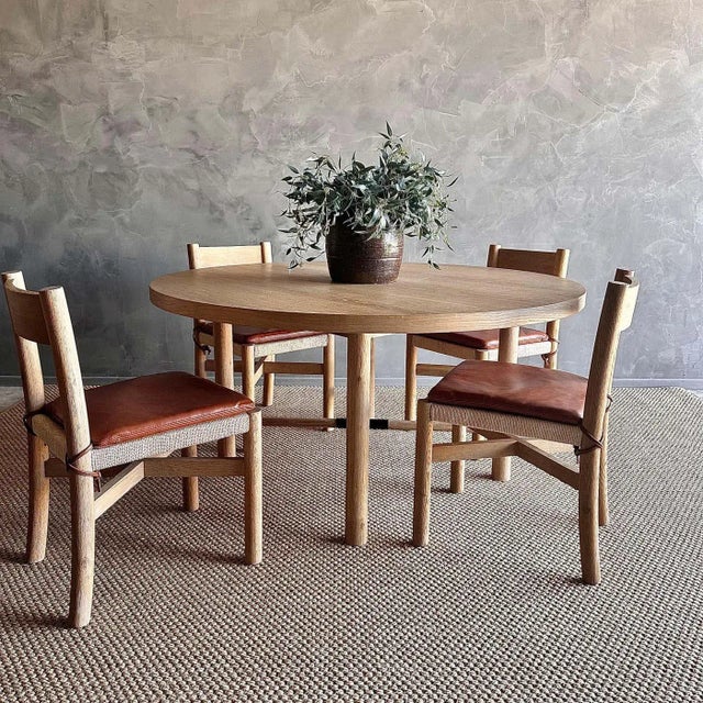 Introducing the Montecito 60" round dining table, crafted from beautiful white oak with solid construction for durability....