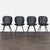 Room & Board Room and Board Modern 5-Piece Dining Set With Glass Aria Table and Gwen Black Chairs For Sale - Image 4 of 5