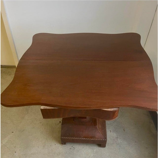 Antique Entryway Foyer Hall Card Game Dining Table For Sale - Image 10 of 11