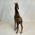 Animal Skin 1970s Vintage Safari Leather Wrapped Tabletop Giraffe Figurine. For Sale - Image 7 of 10