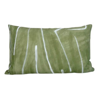 Graffito Fern Pillow Cover, 12x20 Pillow For Sale