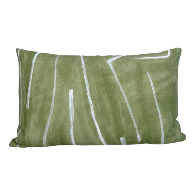 Graffito Fern Pillow Cover, 12x20 Pillow For Sale