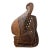 Vintage Tribal Art Hand-Carved Wood Wall Sculpture For Sale