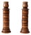 Vintage Modular Wood Candlestick Holders Pair For Sale