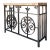 Vintage Wrought Iron Gate Console Table For Sale